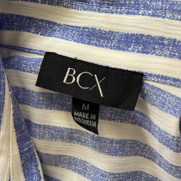BCX Pinstripe Button Up Shirt - Picture 4 of 4